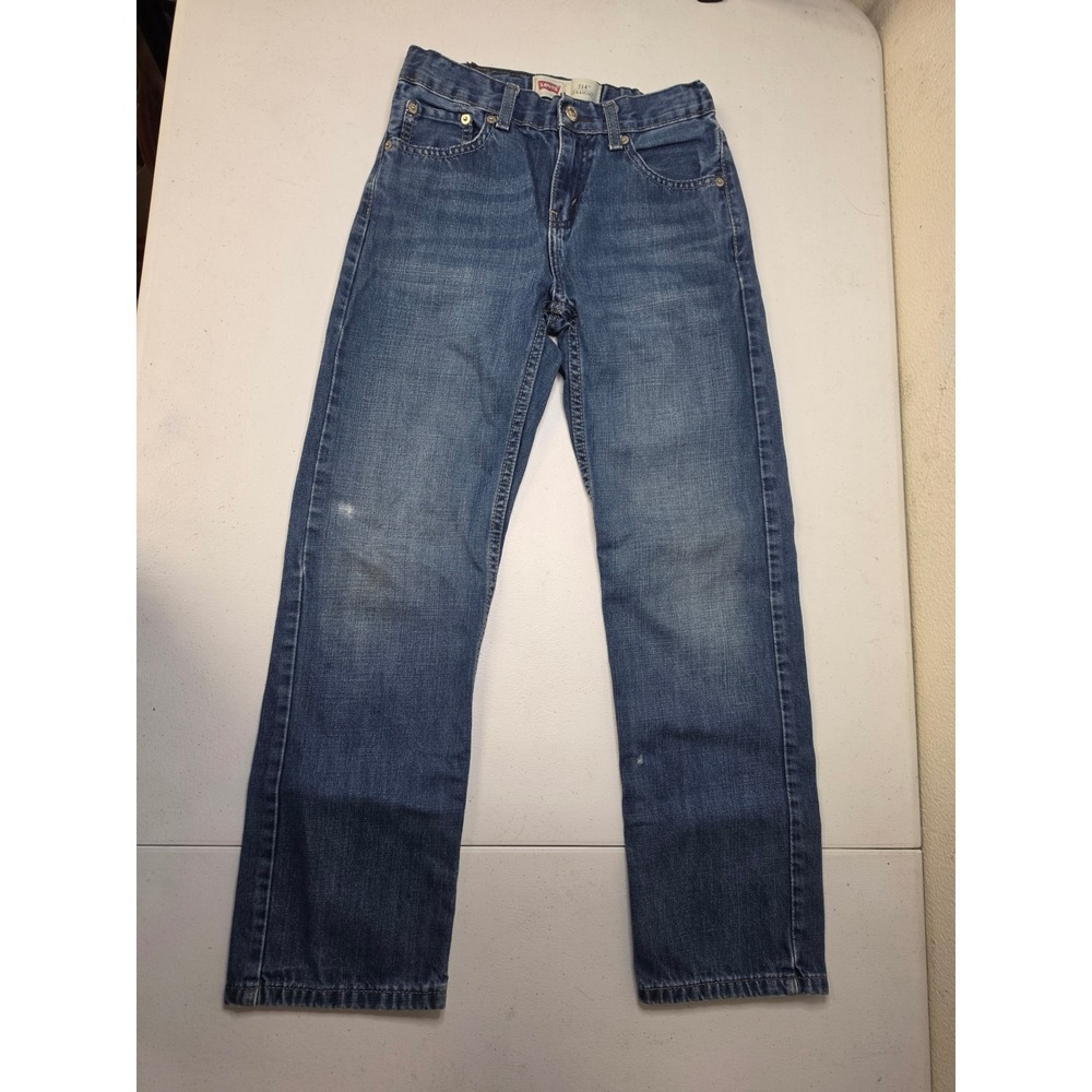 Levis 514 Straight Leg Jeans Kids Size 12 Reg W26 x L26 Medium Wash Blue Denim